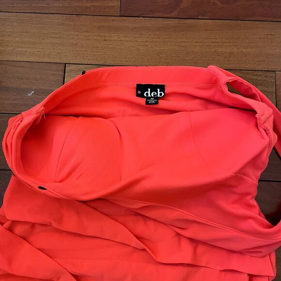 Vintage DEB 90s Y2k Mini Dress One Shoulder Bright Rhinestone HOCO event prom - Picture 6 of 11